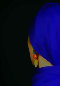 photo girl in blue